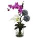 Silk Plant Nearly Natural Calla Orchid & Ball flower Arrangement