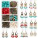 DIY Make 10 Pairs Bohemian Chandelier Earrings Making Kit Including Chandelier Links Turquoise Beads Earring Findings for Women Beginners DIY Earring Jewelry Making Crafts