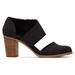 TOMS Women's Black Milan Closed Toe Heels Shoes, Size 6.5