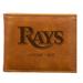 Brown Tampa Bay Rays Laser-Engraved Billfold Wallet