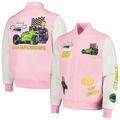 Men's Freeze Max Pink/White The Simpsons Racing Full-Zip Varsity Jacket