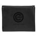 Black Chicago Cubs Laser-Engraved Trifold Wallet