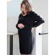 Sweater Dress for Maternity, Lina by ENVIE DE FRAISE black