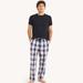 Nautica Men's Plaid Pajama Pant Set Navy, S