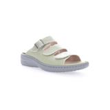 Wide Width Women's Breezy Walker Slide Sandal by Propet in Summer Green (Size 8 W)