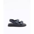 River Island Boys Navy Double Strap Sandals
