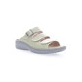 Wide Width Women's Breezy Walker Slide Sandal by Propet in Summer Green (Size 12 W)