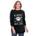 Plus Size Women's Disney Jack Skellington Fleece Sweatshirt by Disney in Black Jack Skellington (Size 4X)