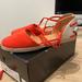 J. Crew Shoes | Jcrew Espadrilles Size 6.5 Nwt Red/Orange Suede | Color: Orange/Red | Size: 6.5