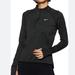 Nike Tops | Nike Medium Pullover Dark Gray 3/4 Zip Dri Fit Reflective Dots Running | Color: Black/Gray | Size: M
