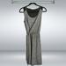 Athleta Dresses | Athleta Sweet Saturday Faux Wrap Dress | Color: Black/Gray | Size: S