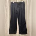 Burberry Pants & Jumpsuits | Burberry London Navy Blue Wide Leg Cotton Pleated Dress Pants Size 10 | Color: Blue | Size: 10