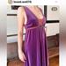Anthropologie Dresses | Anthropologie Velvet Purple Dress Circa Early 2000s With Lace And Beaded Detail | Color: Purple | Size: 6