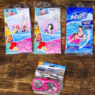 Disney Other | Disney Princess Summer Swimming Pool Inflatable Set Of 4 | Color: Pink | Size: Osg
