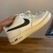 Nike Shoes | Air Force 1 In White And Black | Color: Black/White | Size: 7y