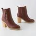 Anthropologie Shoes | Anthropologie Boots 8 Jasper Jeera Ankle Triangle Trails Leather Italy 38 Nib | Color: Brown | Size: 8