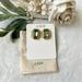 J. Crew Jewelry | J. Crew Rectangle Faceted Crystal Earrings Nwt | Color: Gold/Green | Size: Os