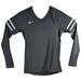 Nike Tops | College Girls Small Long Sleeve Tight Volleyball Shirt Nike Crossfit Gray | Color: Gray | Size: S