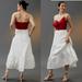 Anthropologie Dresses | Anthropologie Bow-Tie Maxi Dress | Color: Red/White | Size: 6