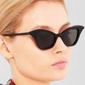 Gucci Accessories | New Gucci Women Black Cat Eye Sunglasses Gucci Limited Edition | Color: Black/Gray | Size: Os