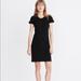 Madewell Dresses | Madewell Button Front Ribbed Knit Mini Dress Black Medium | Color: Black | Size: M