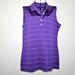 Nike Tops | Nike Golf Purple Striped Sleeveless Tank Top Size Large | Color: Purple/White | Size: L