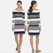 Lilly Pulitzer Dresses | Lilly Pulitzer Marlowe Boatneck T-Shirt Dress Navy Blue White Stripe Size Large | Color: Blue/White | Size: L