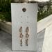 Free People Jewelry | Nwt Free People Rose Gold Stud Earring Set Of Three | Color: Gold/Pink | Size: Os