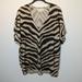 Michael Kors Tops | Michael Michael Kors Silk Womens Plus Size 1x Tee Shirt Top Black Brown V-Neck | Color: Brown/Tan | Size: 1x