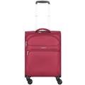 d & n - Travel Line 9104 4 Rollen Kabinentrolley S 55 cm Handgepäckkoffer Rot Damen