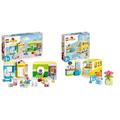 LEGO 10992 DUPLO Spielspaß in der Kita & 10988 DUPLO Die Busfahrt Set, Bus-Spielzeug zum Aufbau sozialer Fähigkeiten