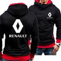 Men Hoodies for Work, R.E.N.A.U.L.T Men'S Sweatshirts, Men Clothing with Zipped, Long Sleeve Shirt Mens-Red||M