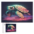 Agashi Turtle Jigsaw Puzzles 300/500/1000 Pieces Puzzle for Adults Fun Toy Intellectual Game Education Game Home Stress Relief Toy/Style-3/1000Pcs