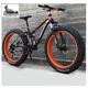 USMASK Dual-Suspension Mountain Bikes with Dual Disc Brake for Adults Men Women, All Terrain Anti-Slip Fat Tire Mountain Bicycle, High-Carbon Steel Mountain Trail Bike/Orange/26 inch 27 Speed