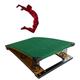 Youth Trampoline With Four Thick Spring Green Heavy-duty Springboards, Used In Schools And Sports Clubs