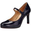 Naturalizer Women's Talissa Mary Janes Pump, Navy Patent, 8 M (B)