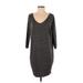 Old Navy Casual Dress - Sweater Dress: Gray Marled Dresses - Women's Size X-Small