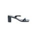 Jeffrey Campbell Heels: Slip-on Chunky Heel Minimalist Black Solid Shoes - Women's Size 9 - Open Toe