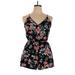 Divided by H&M Romper: Black Floral Rompers - Women's Size 10