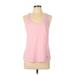 Under Armour Active Tank Top: Pink Activewear - Women's Size Large