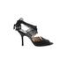 Jimmy Choo Heels: Black Print Shoes - Women's Size 36 - Open Toe