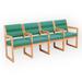 Symple Stuff Geier 83" W Vinyl Seat Tandem Seating w/ Wood Frame Wood in Red/Green/Brown | 33.5 H x 83 W x 23.25 D in | Wayfair