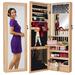 Ebern Designs Meina Wall Mounted Jewelry Armoire w/ Mirror Manufactured Wood in Brown | Wayfair 23AF24870556443ABD97E7FE847A79D1