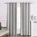 Beachcrest Home™ Romelia Kimora Linen Striped Blackout Thermal Grommet Curtain Panels in Gray | 52" W x 84" L | Wayfair
