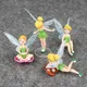 Figurines de princesses Disney en PVC 4 pièces/lot fée clochette elfe nickel é elfes à fleurs