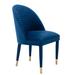 Side Chair - Mercer41 Visha 21.06" Wide Velvet Side Chair Velvet in Brown | 33.46 H x 21.06 W x 22.05 D in | Wayfair