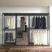 17 Stories Velko 111" Closet System Manufactured Wood in Brown/Gray | 77.7 H x 111 W x 17.3 D in | Wayfair 52BE88B3B5174E5890447A6D70FA3D83