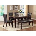 Red Barrel Studio® Masai Rectangular 64" L x 38" W Dining Set Wood in Brown | 30 H x 38 W x 64 D in | Wayfair BA94396713C546E09C85567AE43912BB