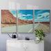 Union Rustic New Mexico Drive II Framed On Canvas 3 Pieces Photograph Canvas in White | 36 H x 75 W x 2 D in | Wayfair