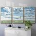 Winston Porter Open Sky Study I Framed On Canvas 3 Pieces Print Canvas in White | 36 H x 75 W x 2 D in | Wayfair E51B1D0F1D934A3E95941A8F24F67EF0